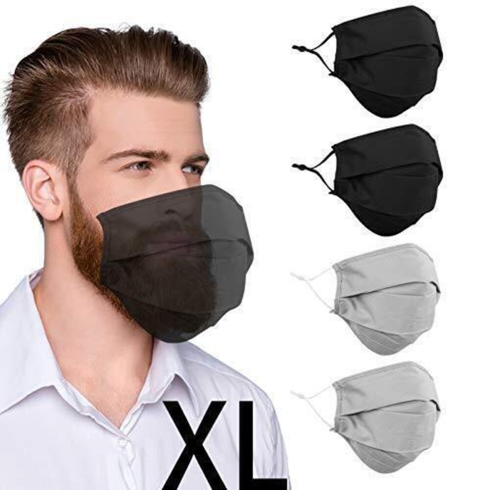 5073 Beard Face Mask for Bearded , Extra Large XL Facemask with Nose Wire